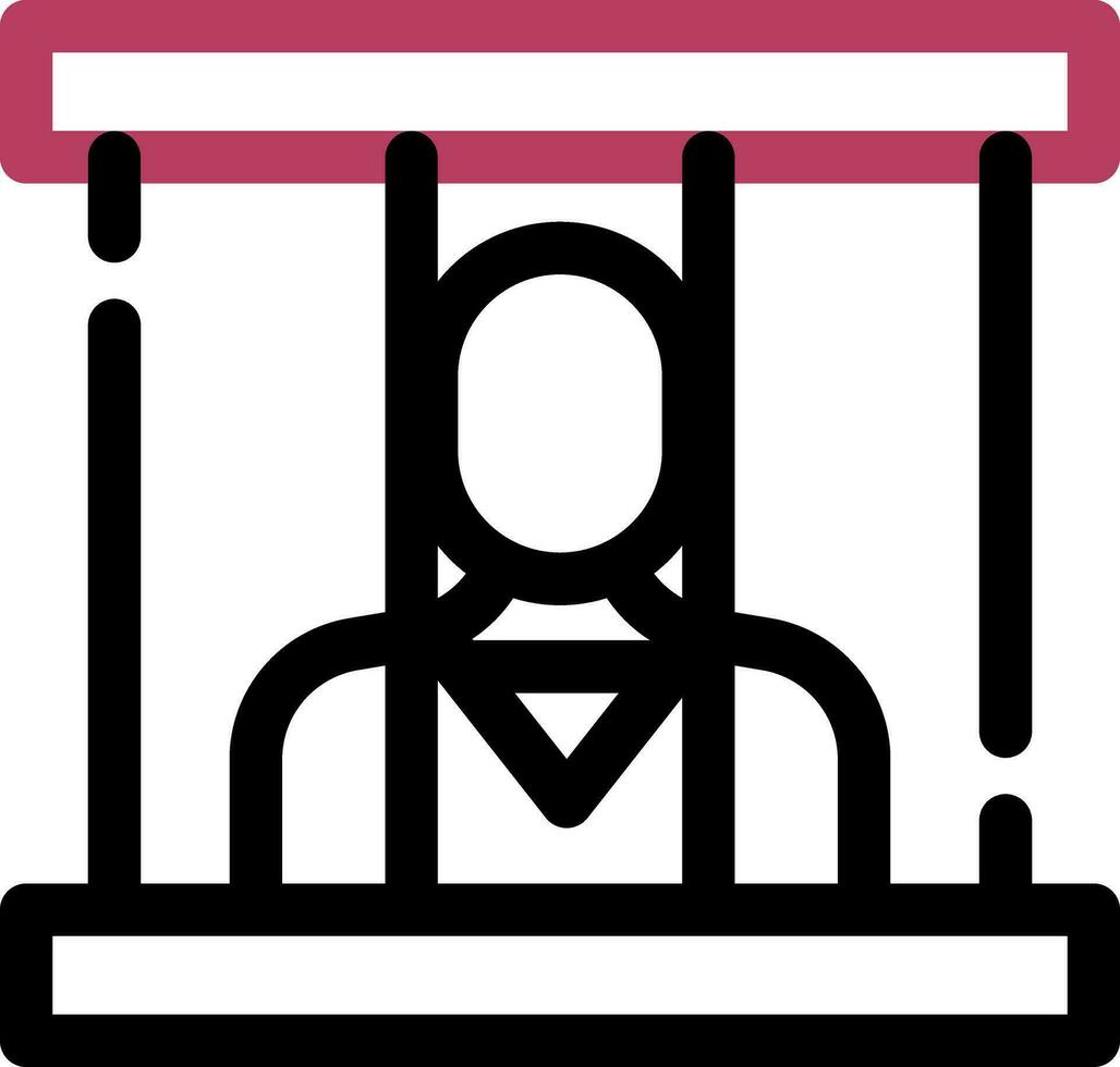 Prisoner Creative Icon Design vector