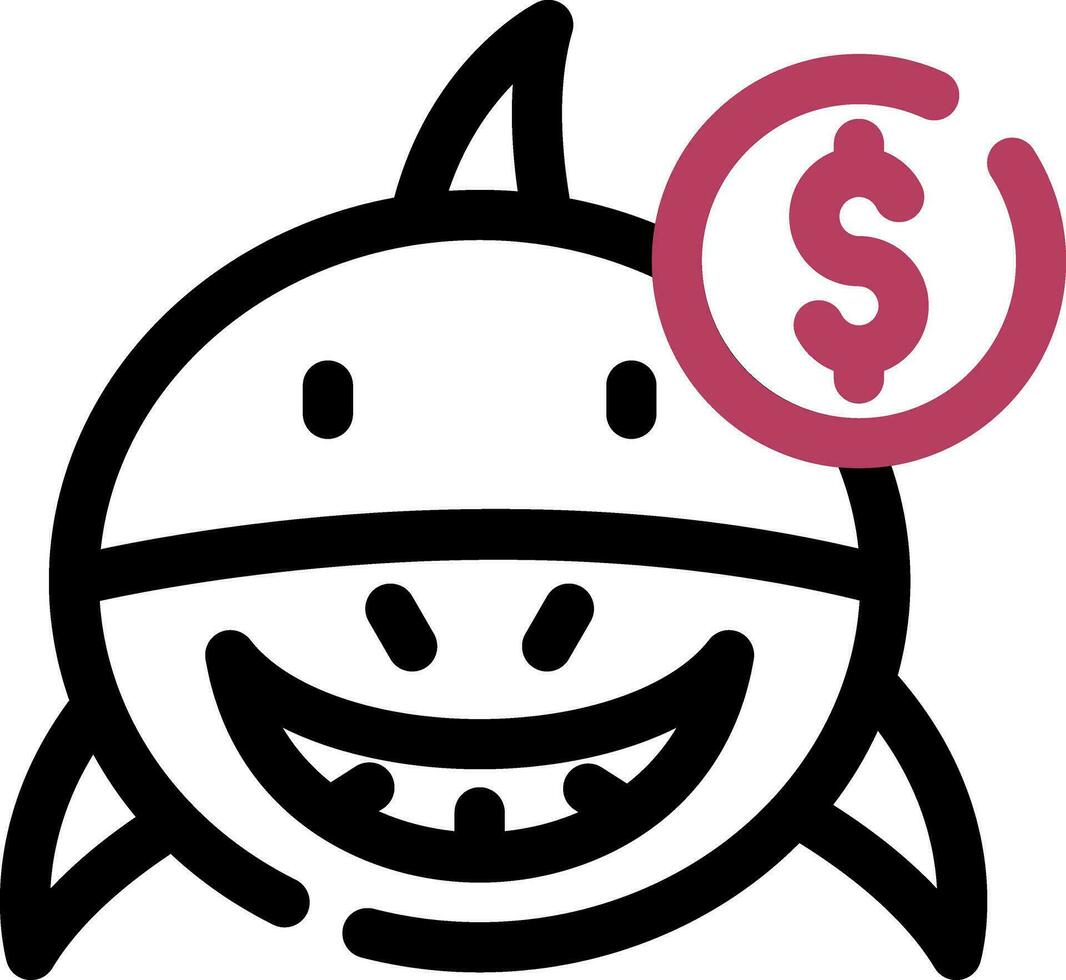 Loan Shark Creative Icon Design vector