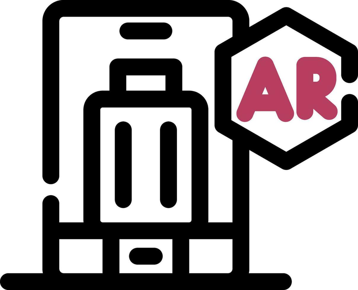 Ar Tourism Creative Icon Design vector