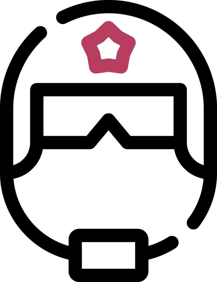 Police Helmet Creative Icon Design vector