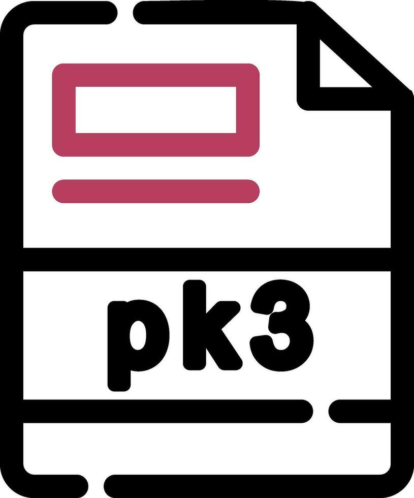 pk3 creativo icono diseño vector