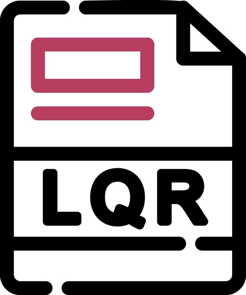 LQR Creative Icon Design vector