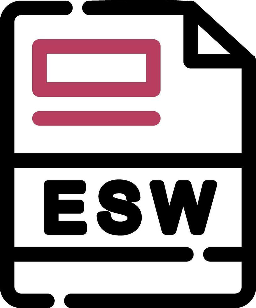 esw creativo icono diseño vector