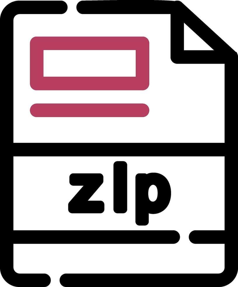zip Creative Icon Design vector