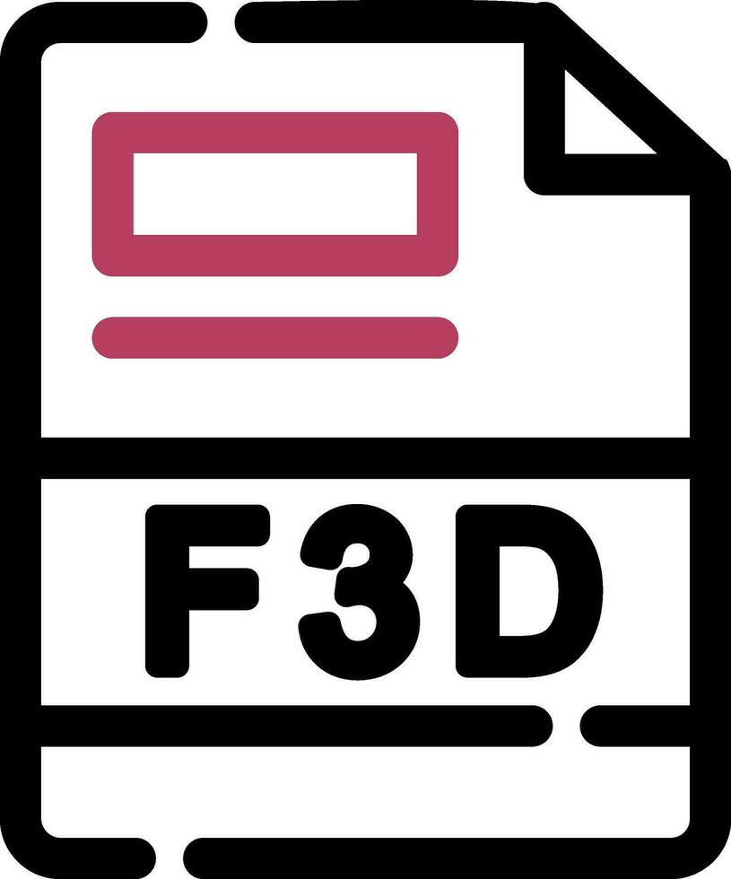 F3D Creative Icon Design vector