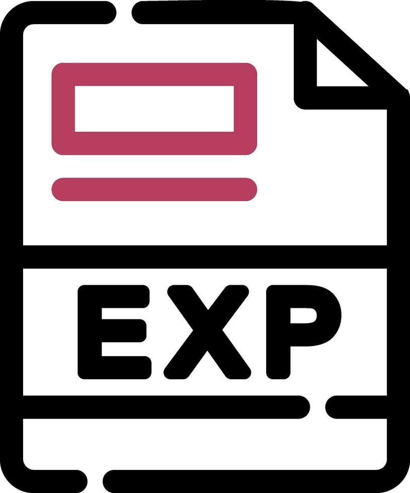 EXP Creative Icon Design vector