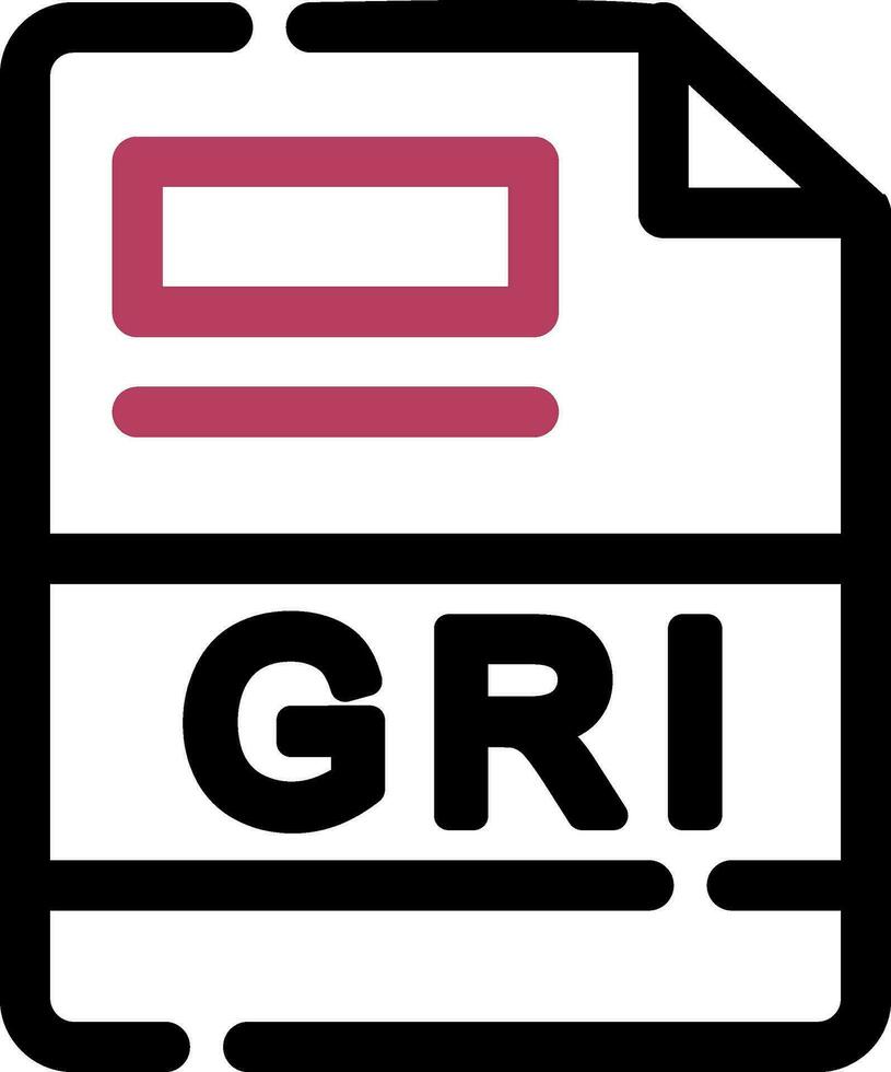 GRI Creative Icon Design vector