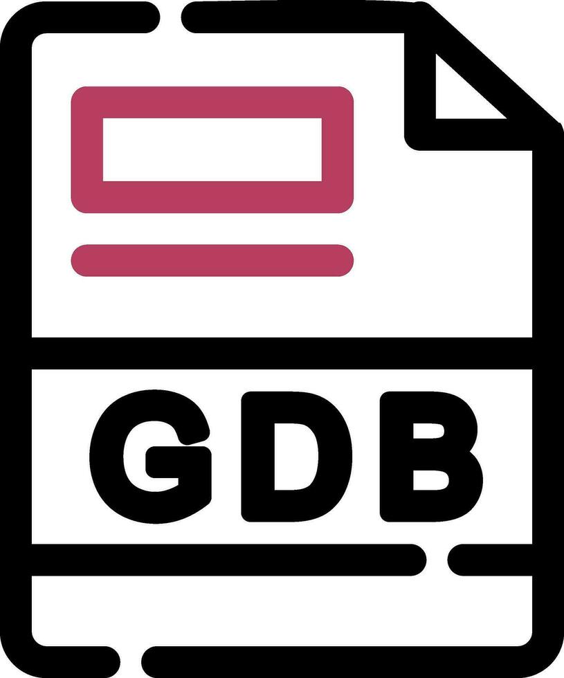 gdb creativo icono diseño vector