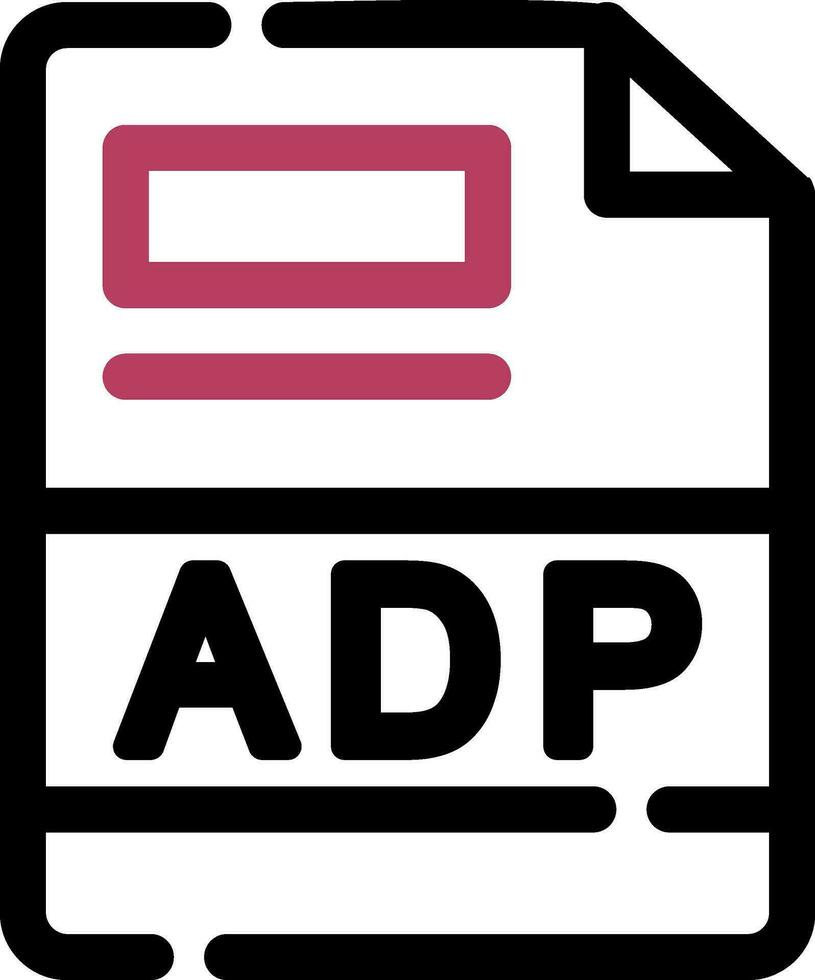 adp creativo icono diseño vector