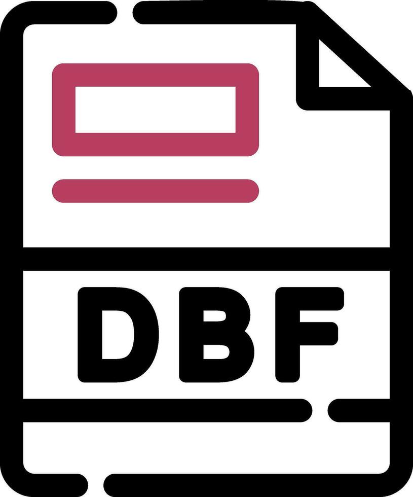 dbf creativo icono diseño vector