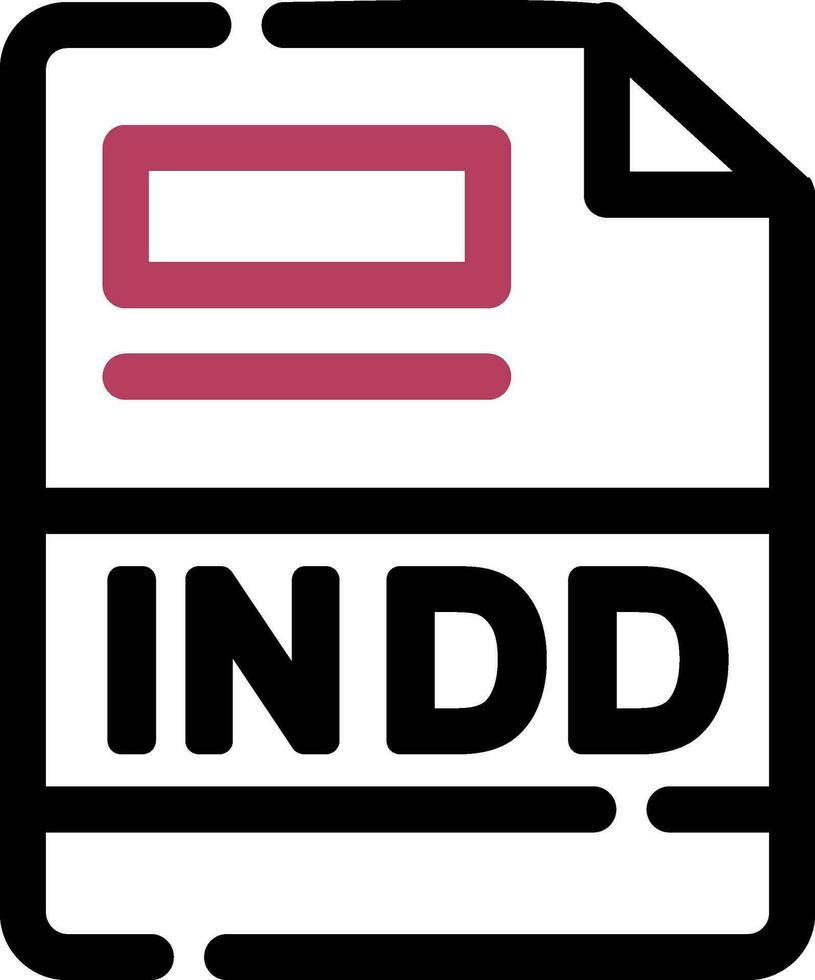 INDD Creative Icon Design vector