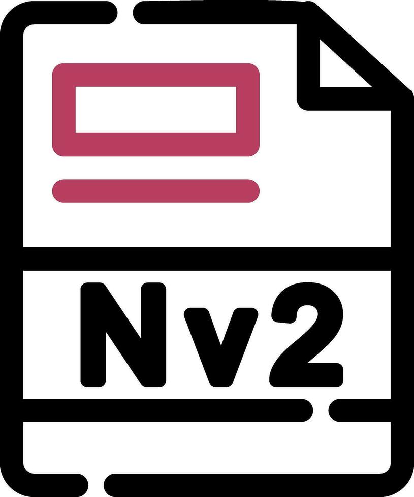 NV2 Creative Icon Design vector