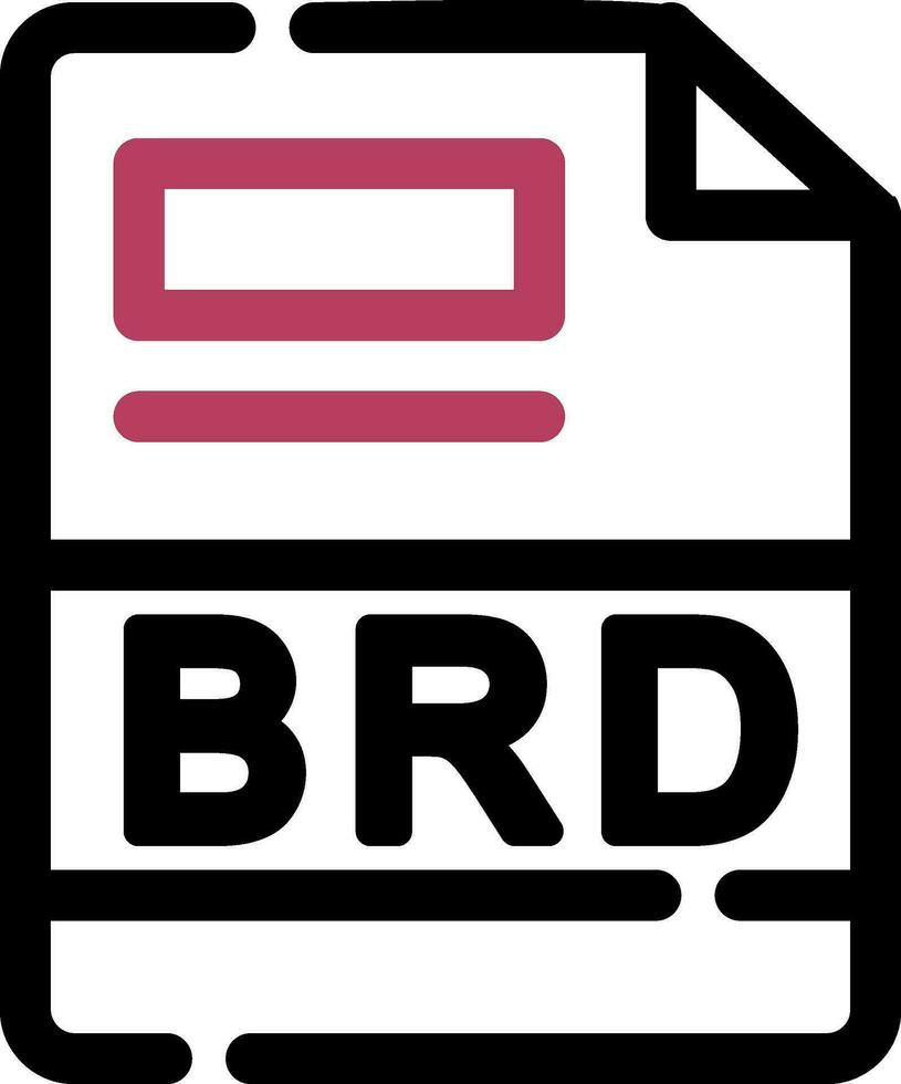 BRD Creative Icon Design vector