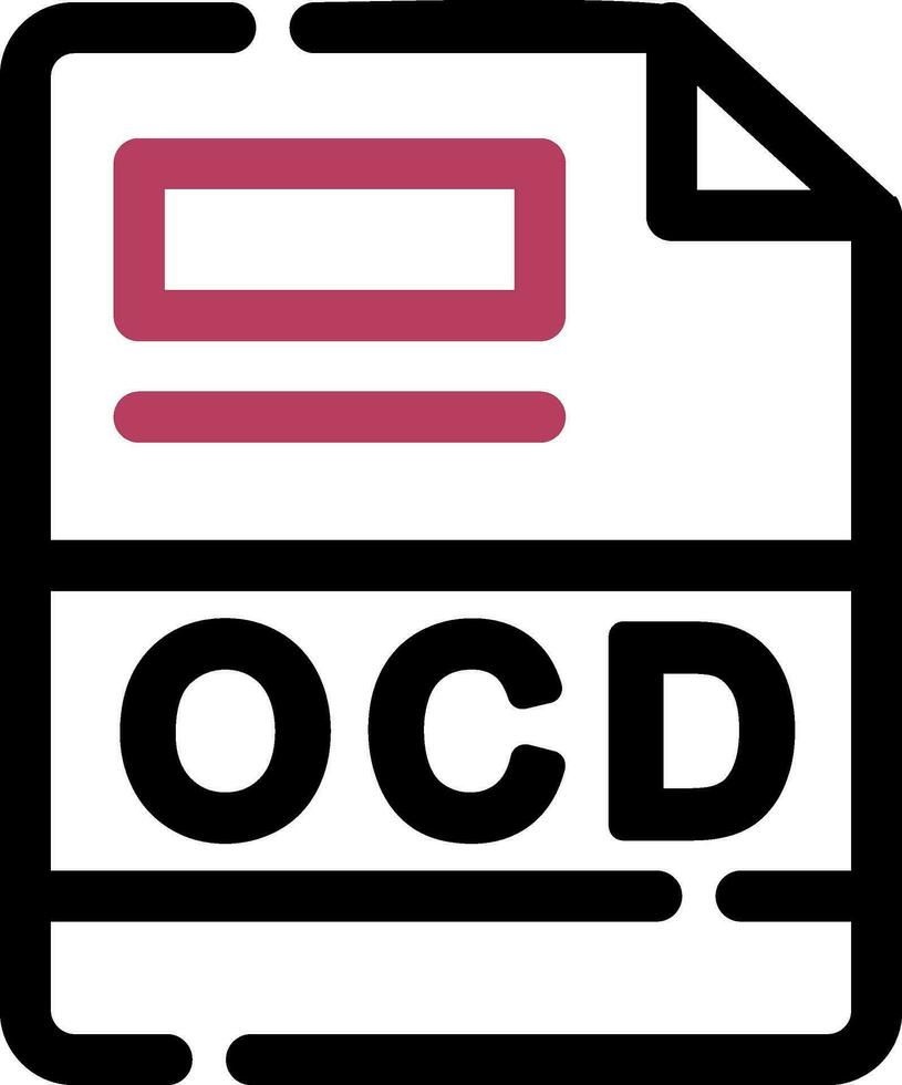 OCD Creative Icon Design vector