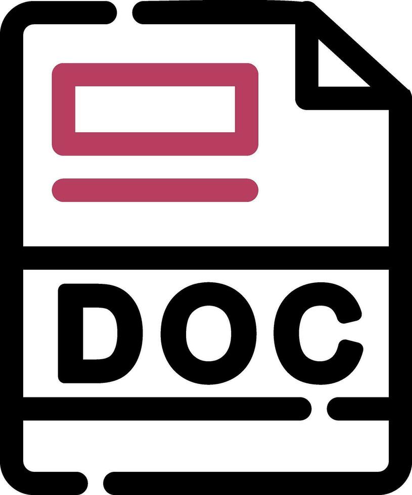 DOC Creative Icon Design vector