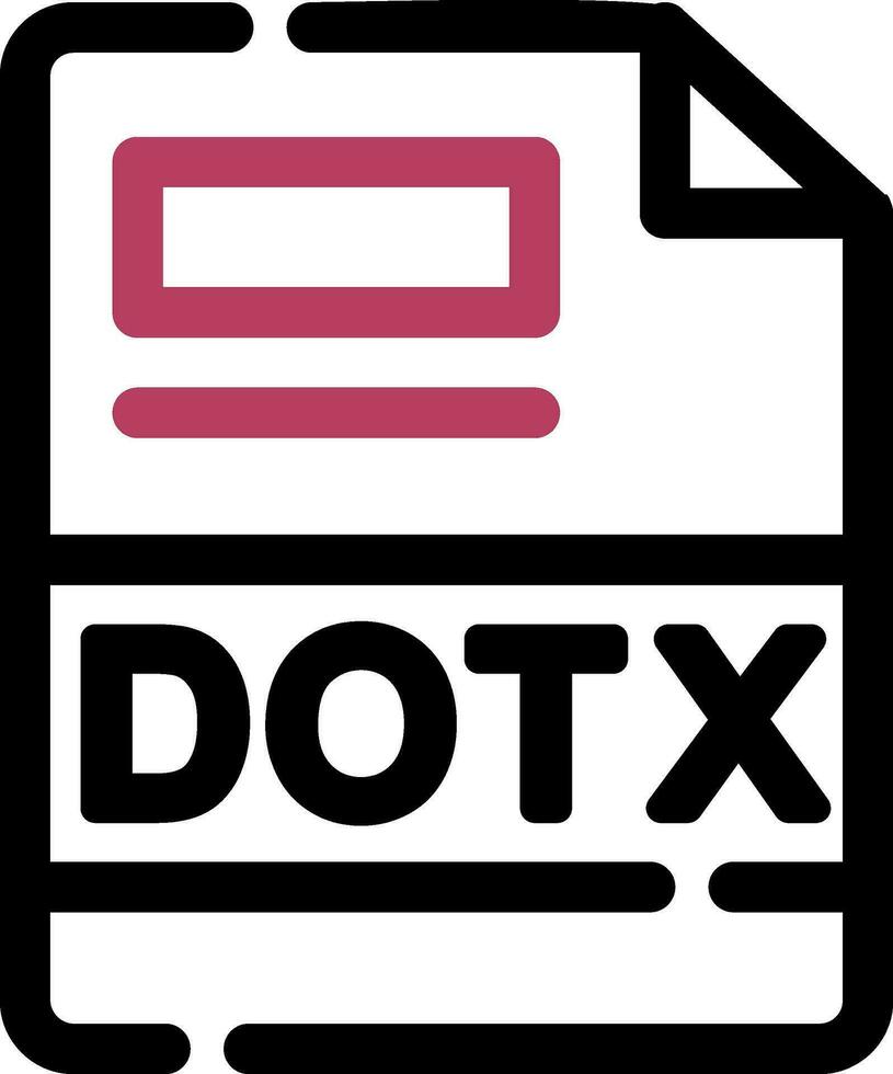 DOTX Creative Icon Design vector