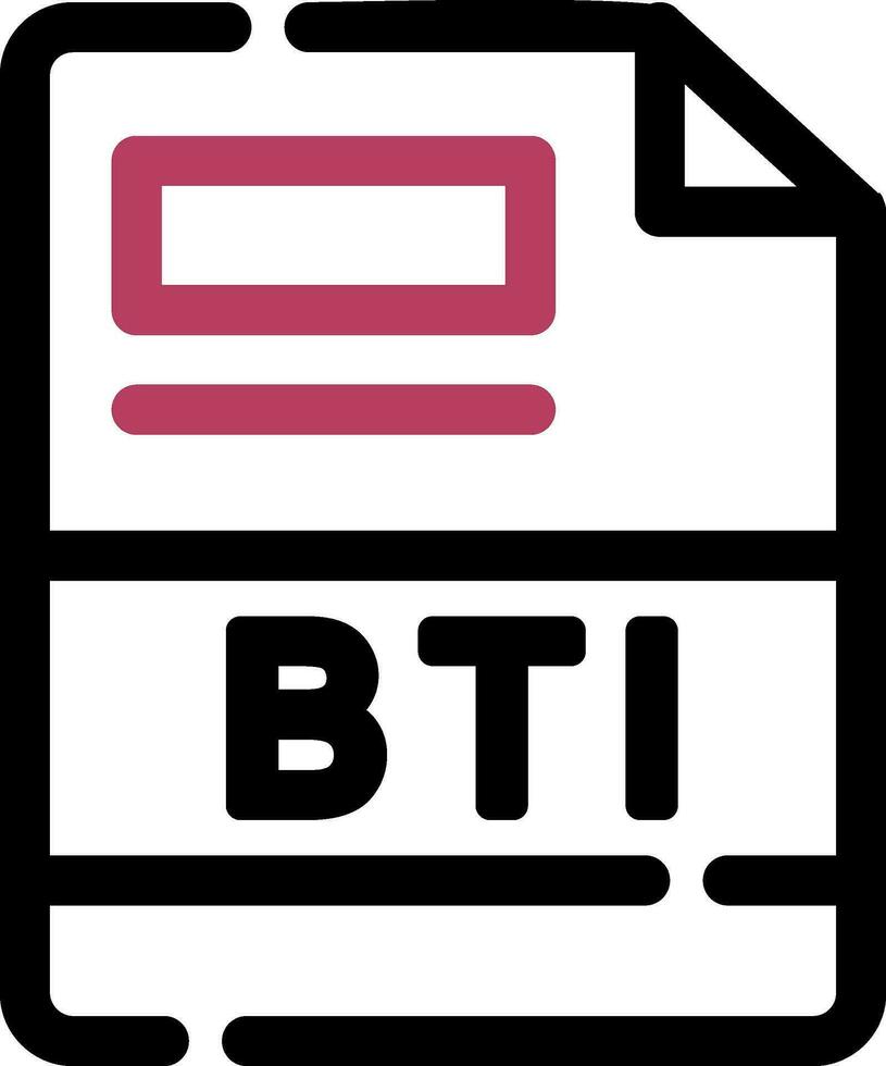BTI Creative Icon Design vector