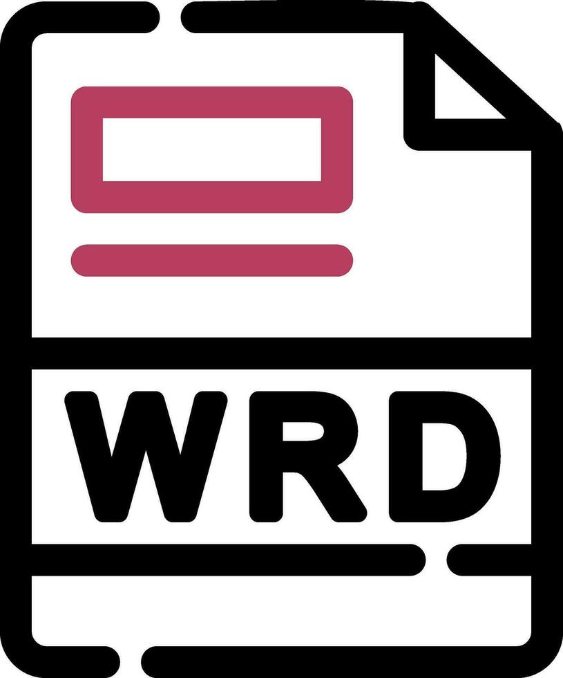 WRD Creative Icon Design vector