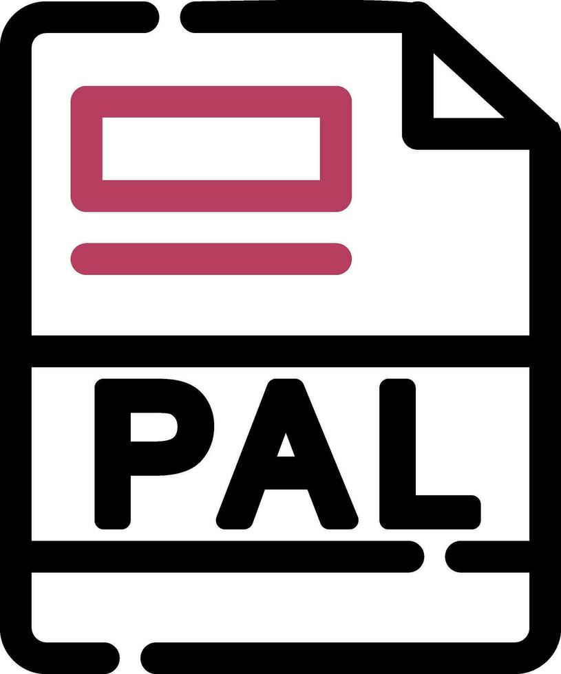 PAL Creative Icon Design vector