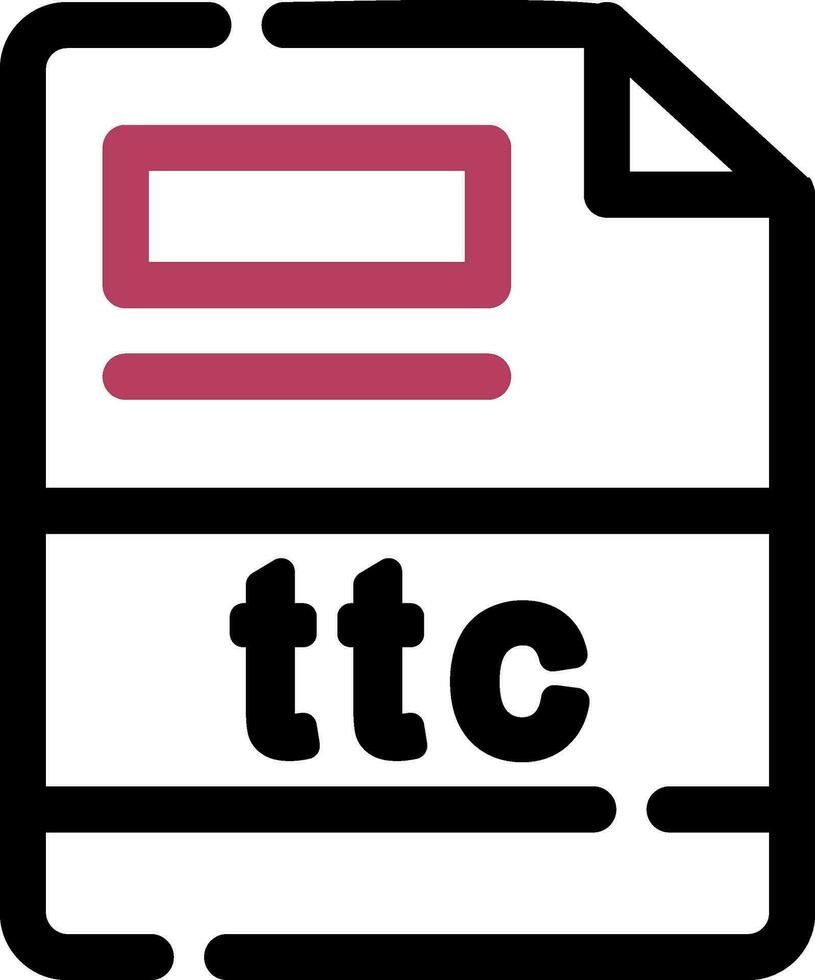 ttc creativo icono diseño vector