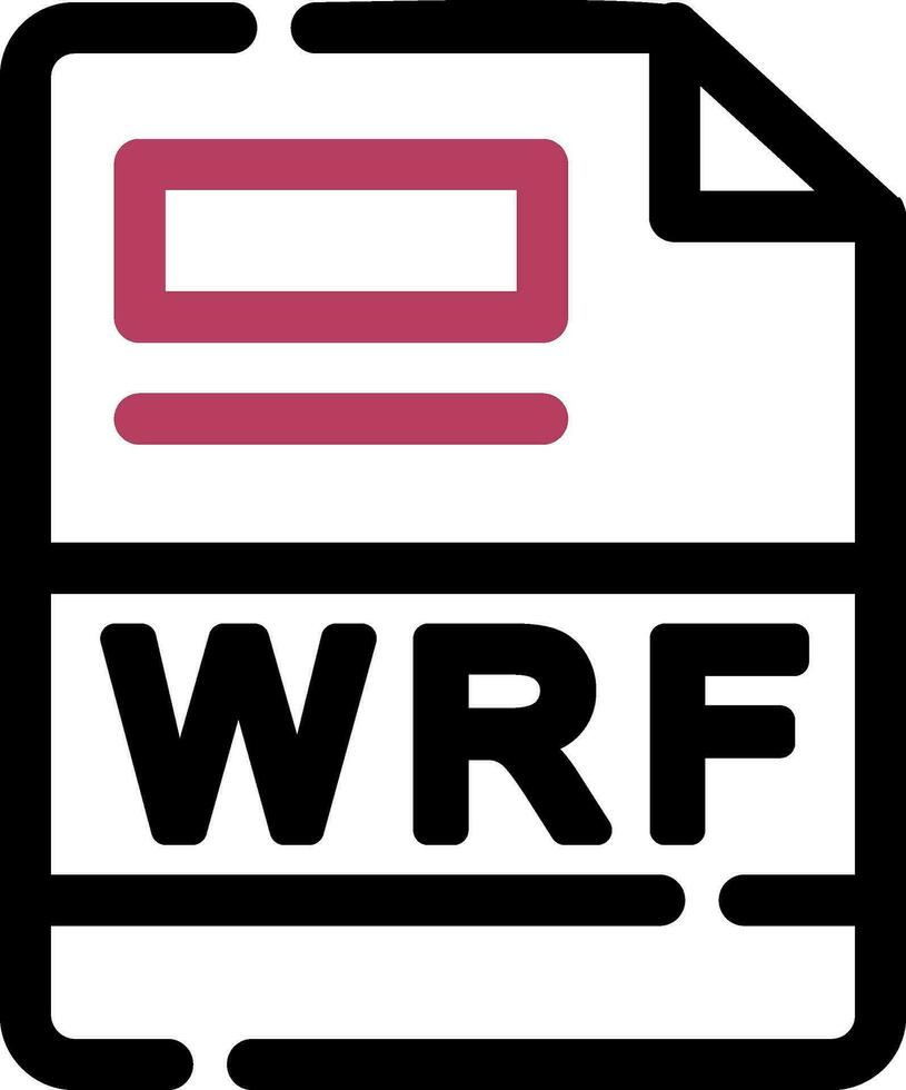 WRF Creative Icon Design vector