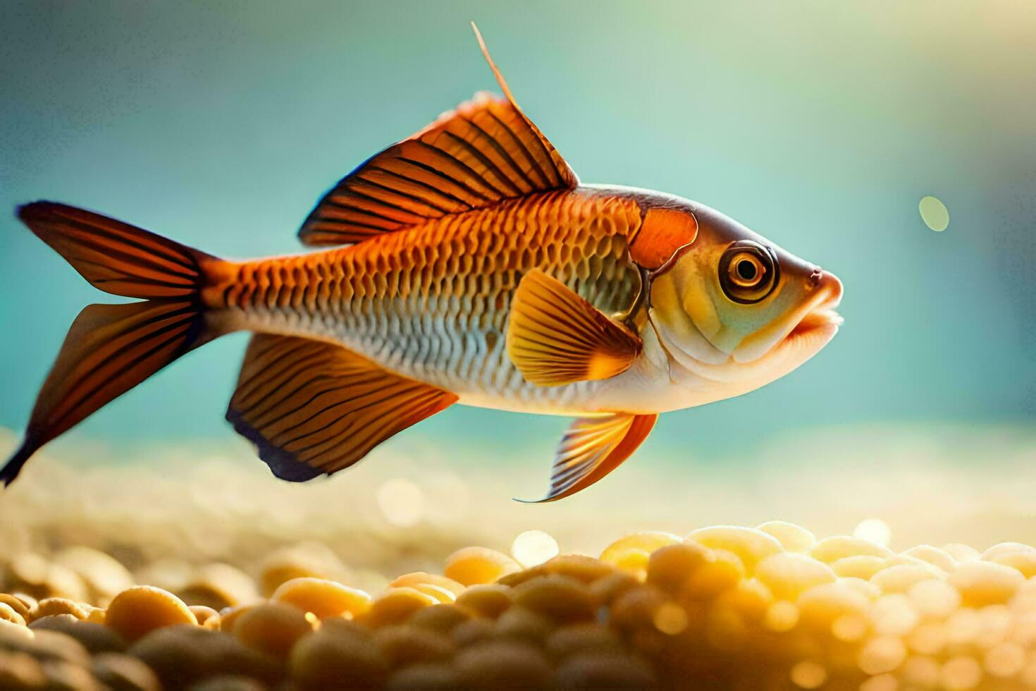 fish in the aquarium. AI-Generated photo