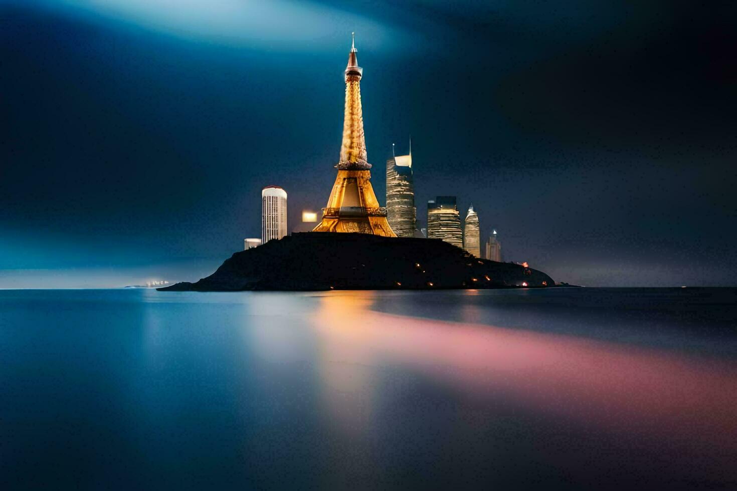 el eiffel torre en París, Francia. generado por ai foto