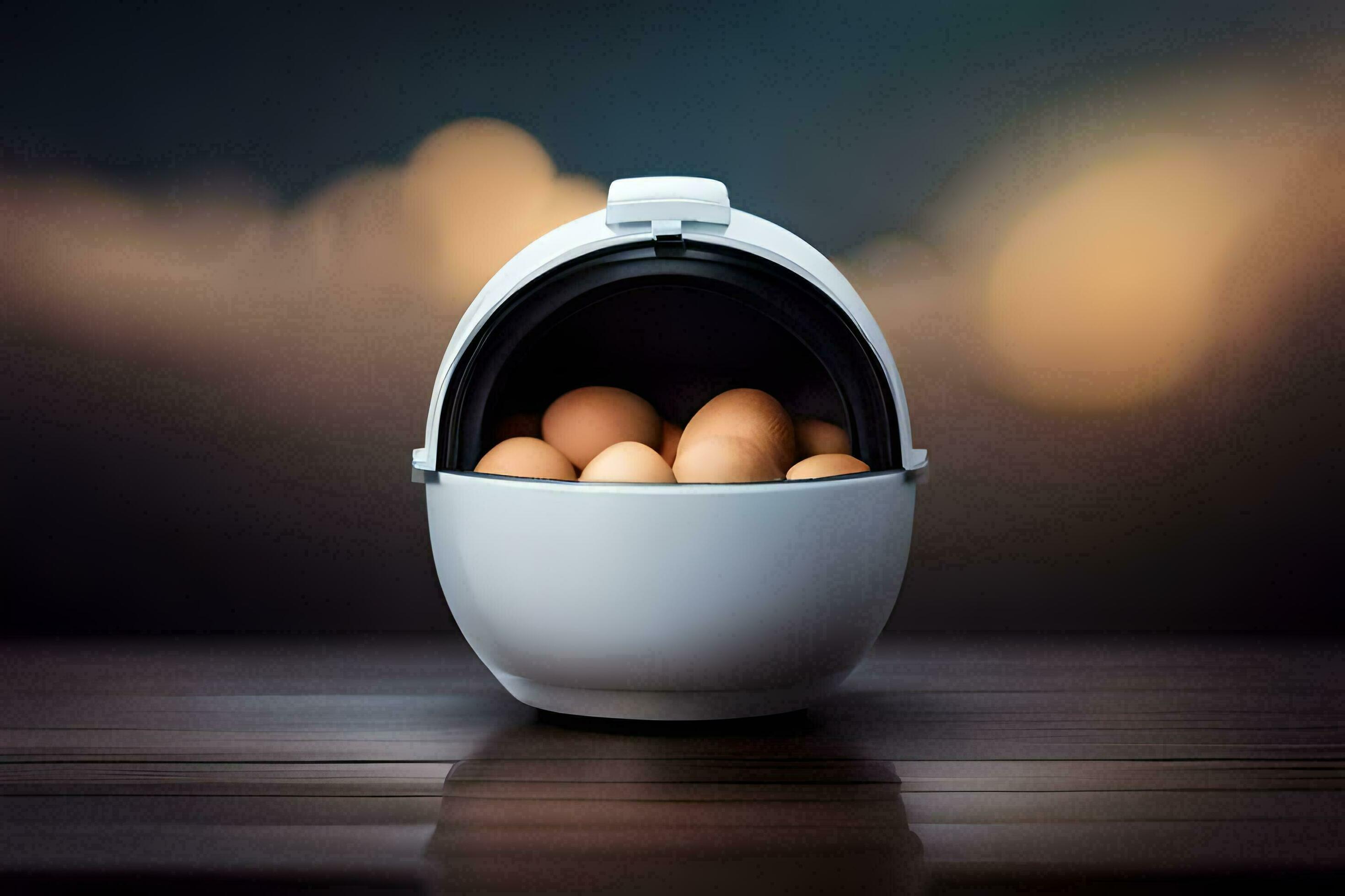an egg in an egg cooker. AIGenerated 32825856 Stock Photo at Vecteezy