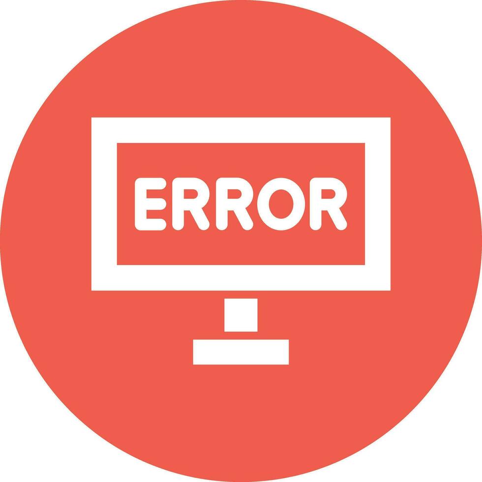 ilustración de diseño de icono de vector de error