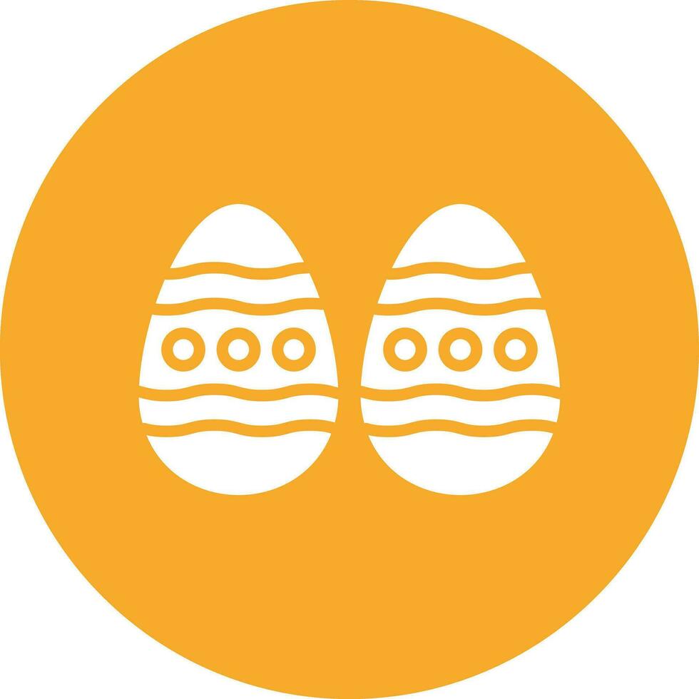ilustración de diseño de icono de vector de huevo de pascua
