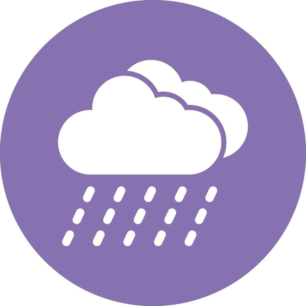 ilustración de diseño de icono de vector de lluvia