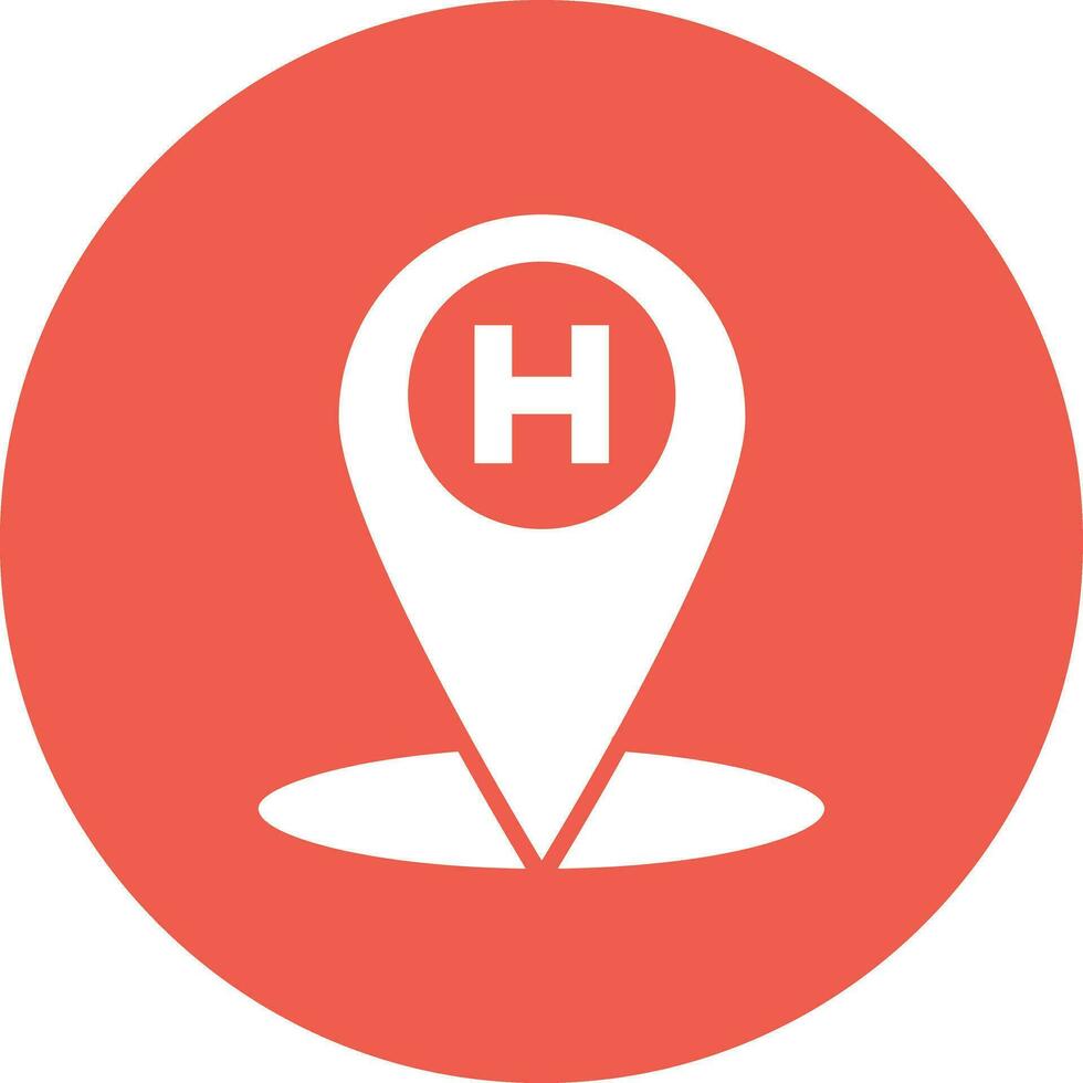 Hotel pin Vector Icon Design Illustration