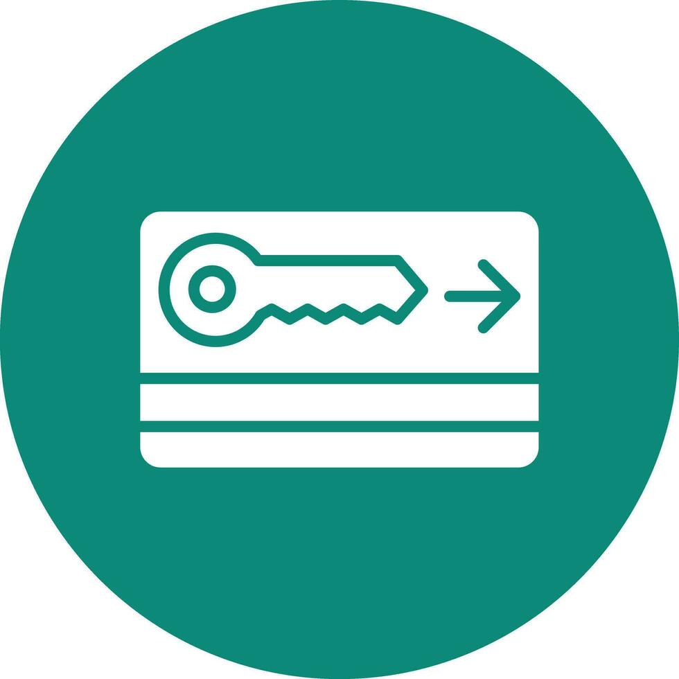 Key card Vector Icon Design Illustration