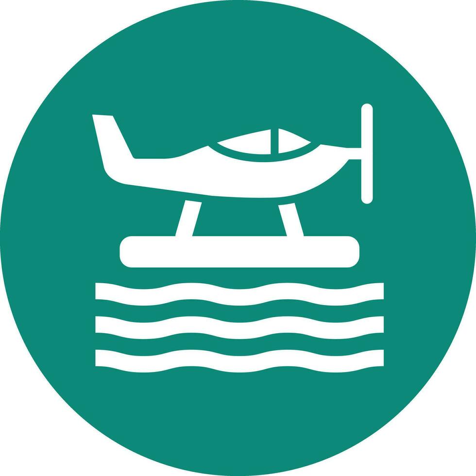 Seaplane Vector Icon Design Illustration