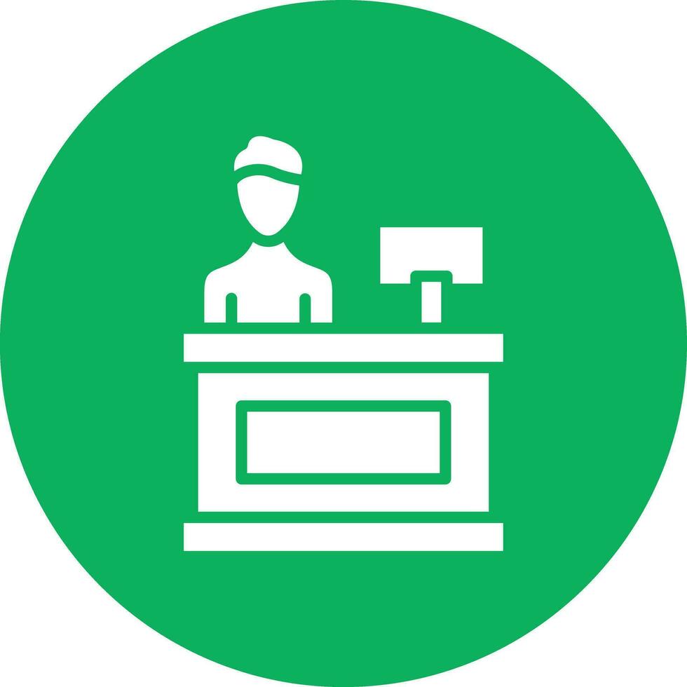 Check in desk Vector Icon Design Illustration 32826703 Vector Art at