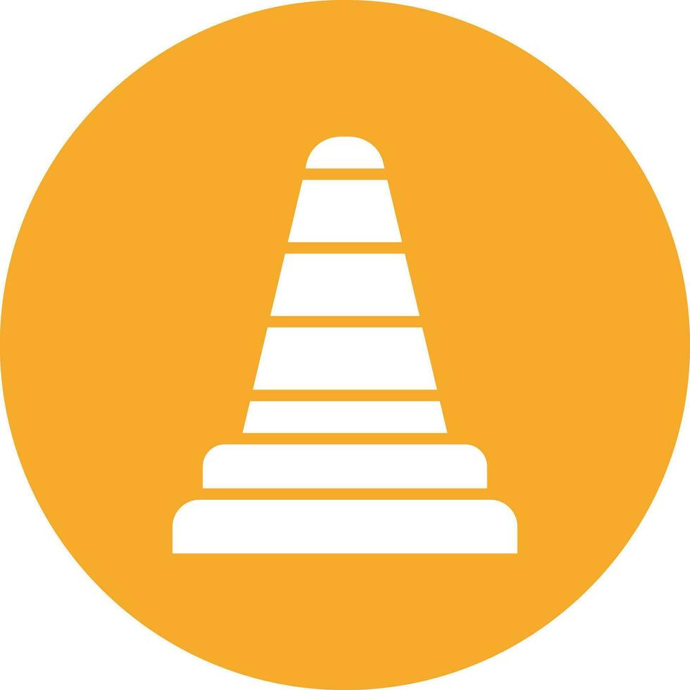 Traffic cone Vector Icon Design Illustration