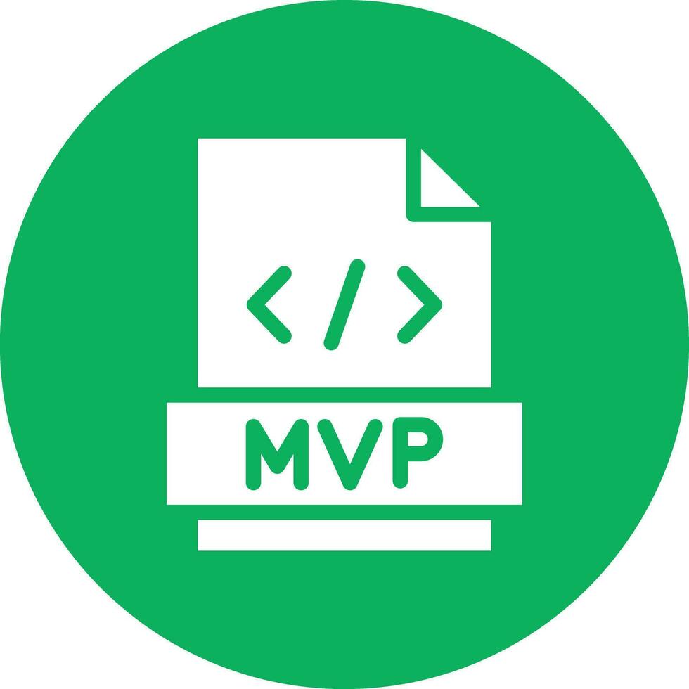 MVP Vector Icon Design Illustration