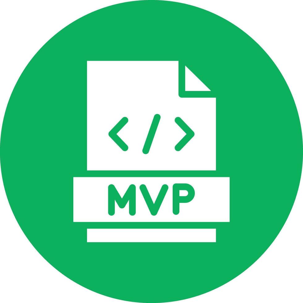 ilustración de diseño de icono de vector mvp