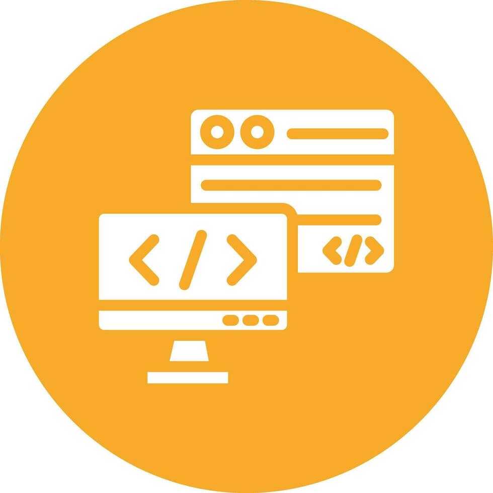 Backend Vector Icon Design Illustration