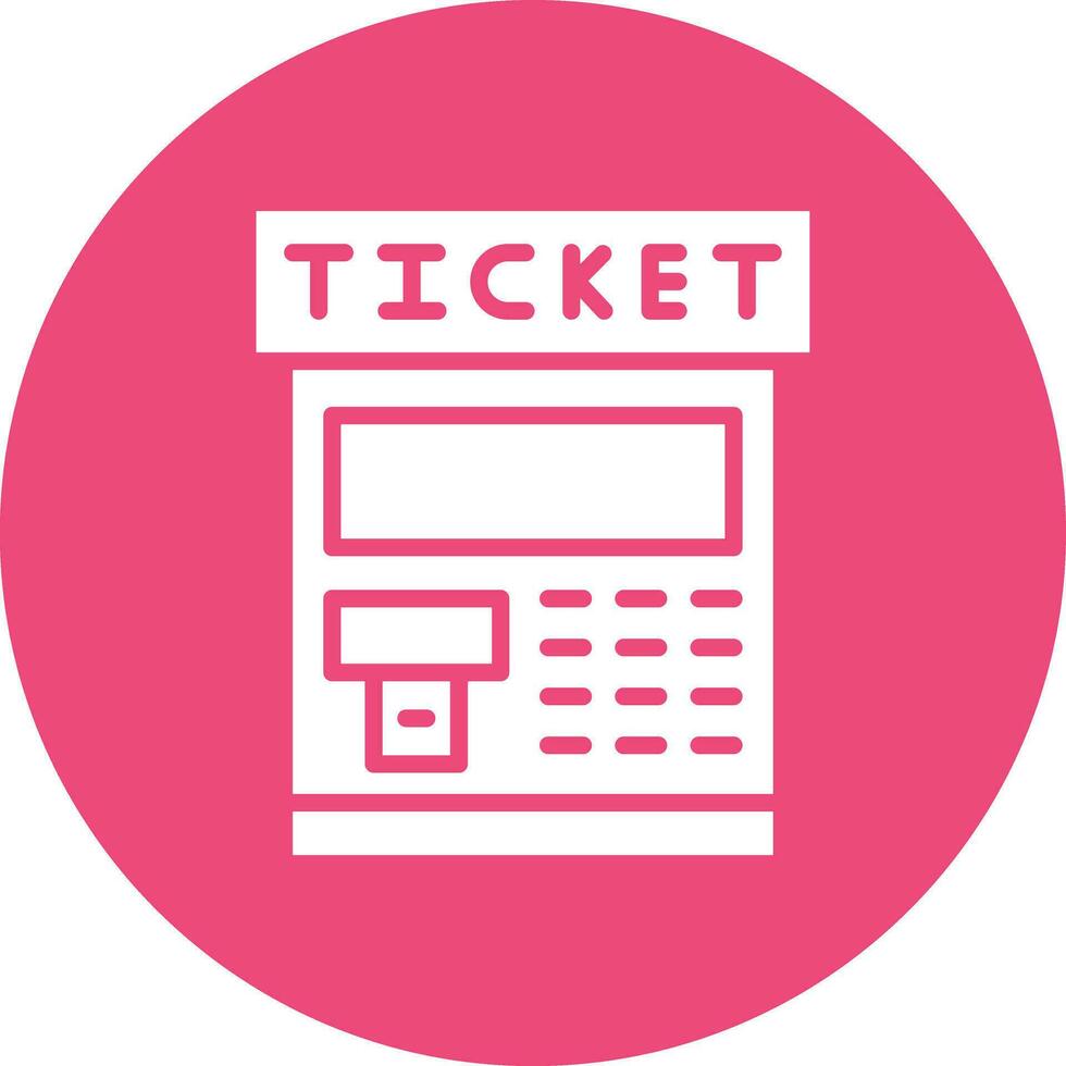 Ticket machine Vector Icon Design Illustration