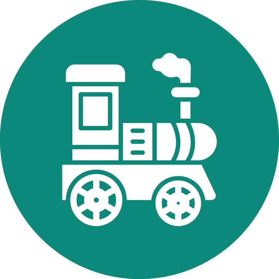 Locomotive Vector Icon Design Illustration