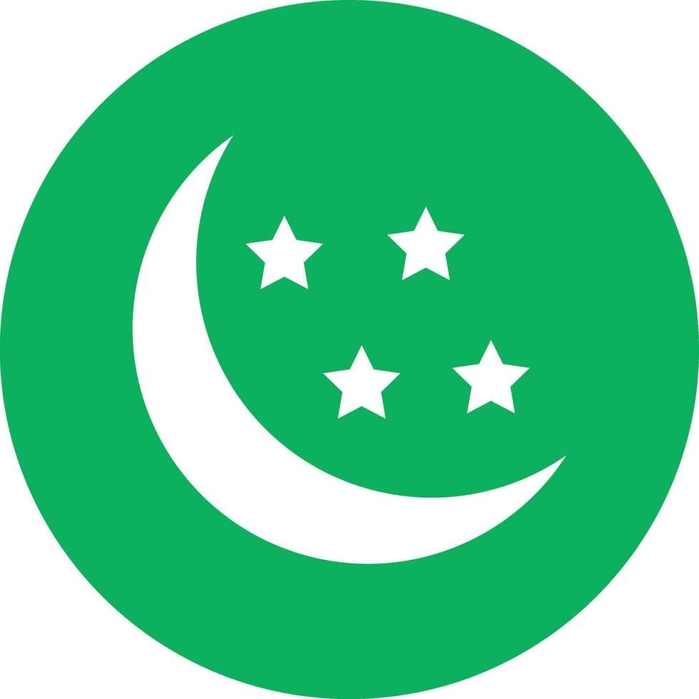 Half moon Vector Icon Design Illustration
