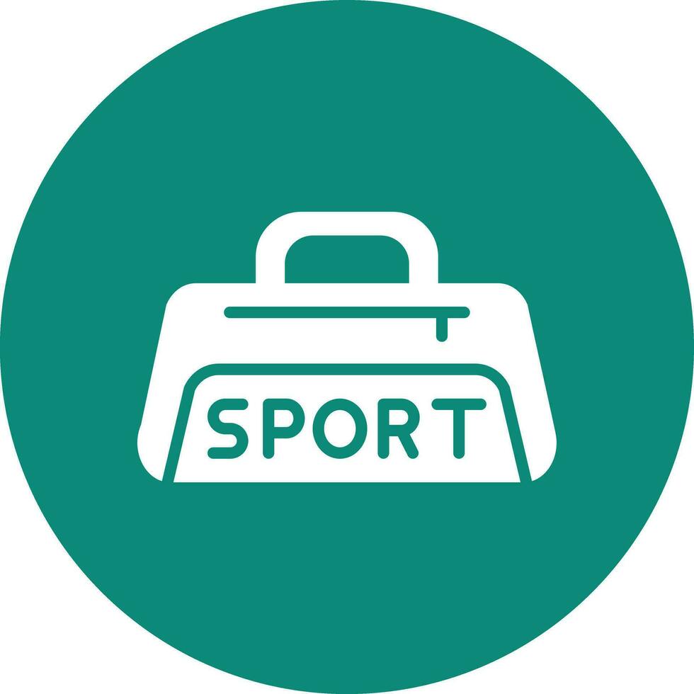 ilustración de diseño de icono de vector de bolsa de deporte