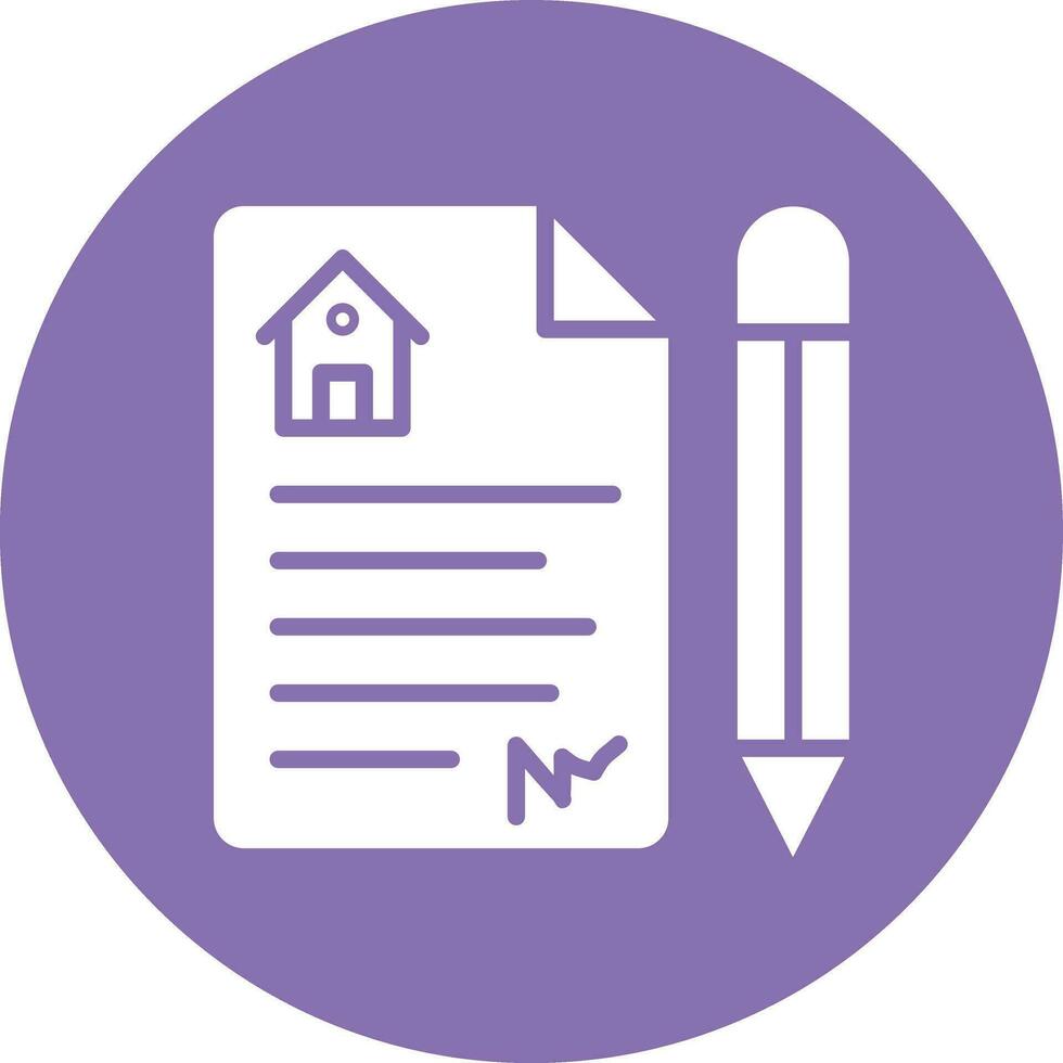 Contract Vector Icon Design Illustration