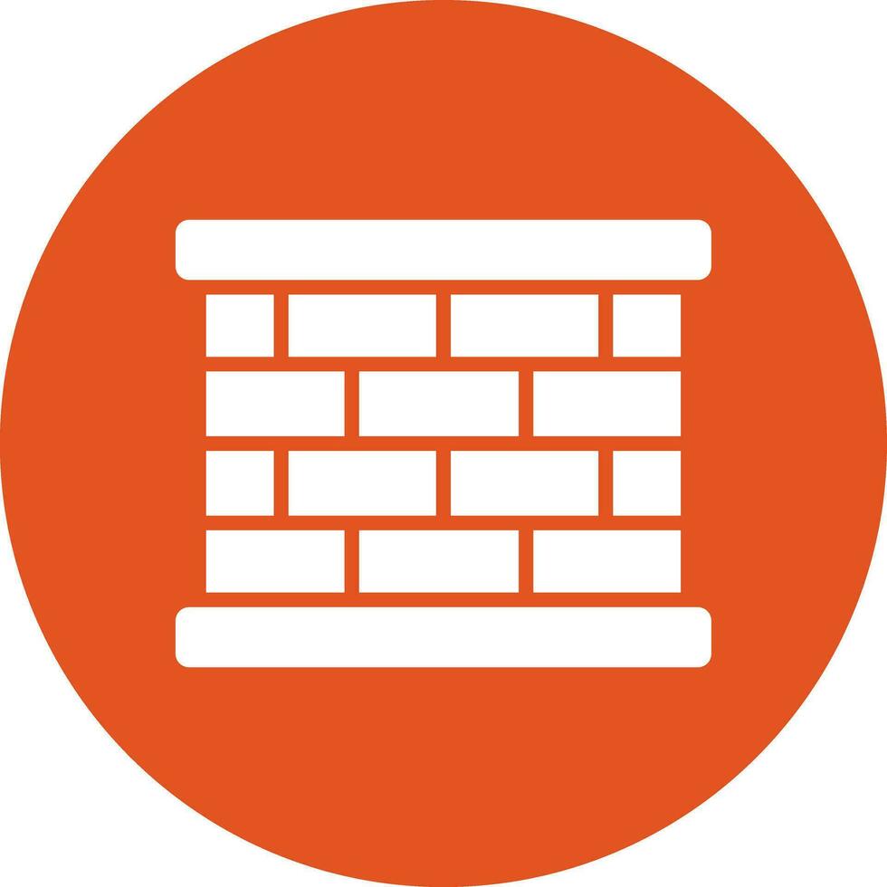 ilustración de diseño de icono de vector de pared de ladrillos
