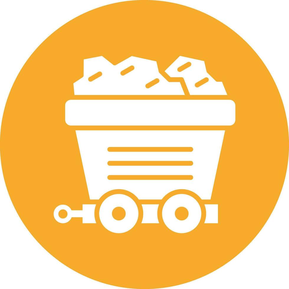 Mining cart Vector Icon Design Illustration