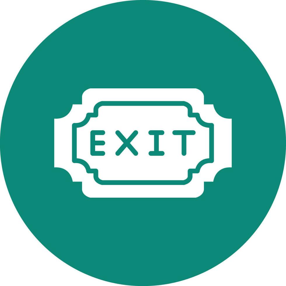 Exit Vector Icon Design Illustration