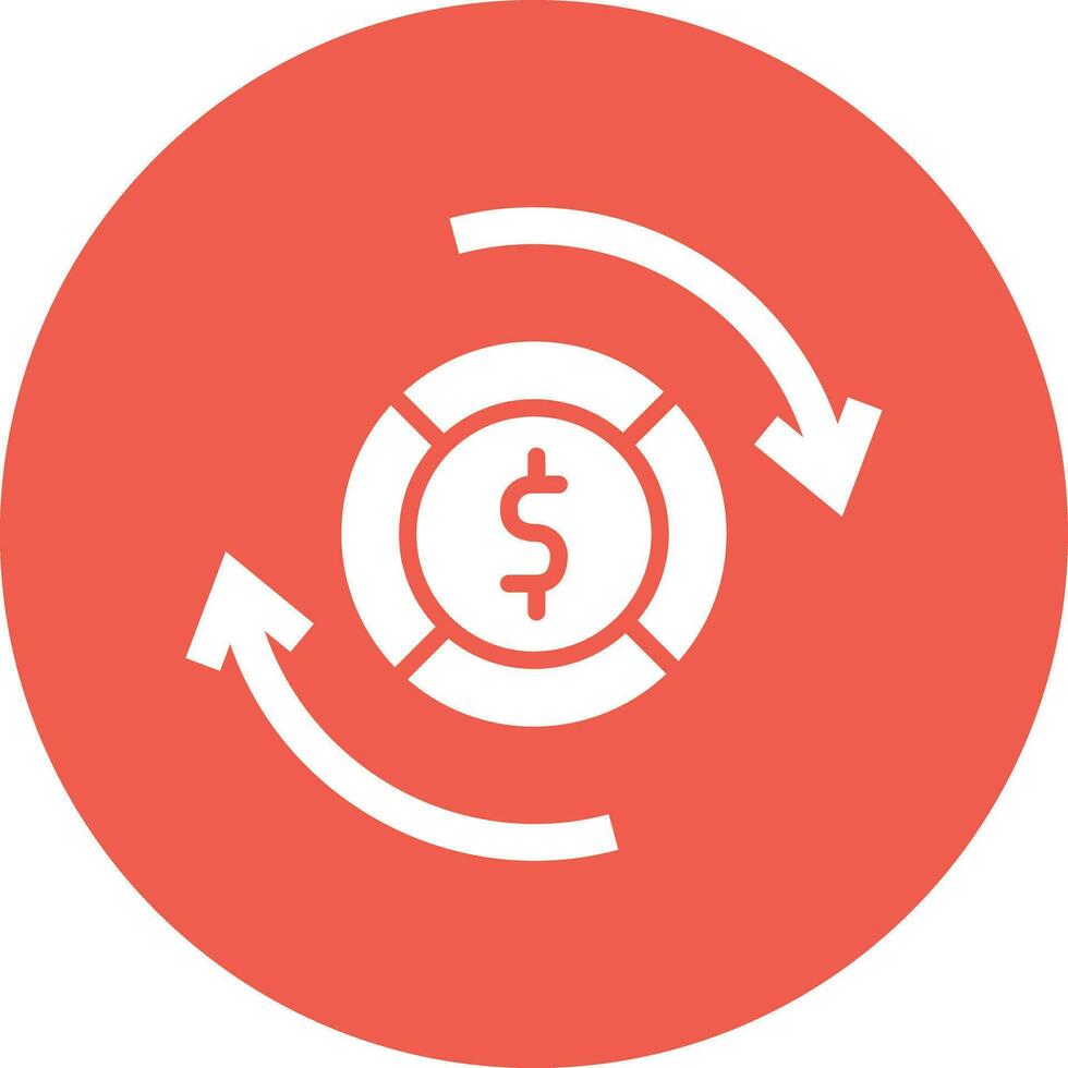 Money flow Vector Icon Design Illustration