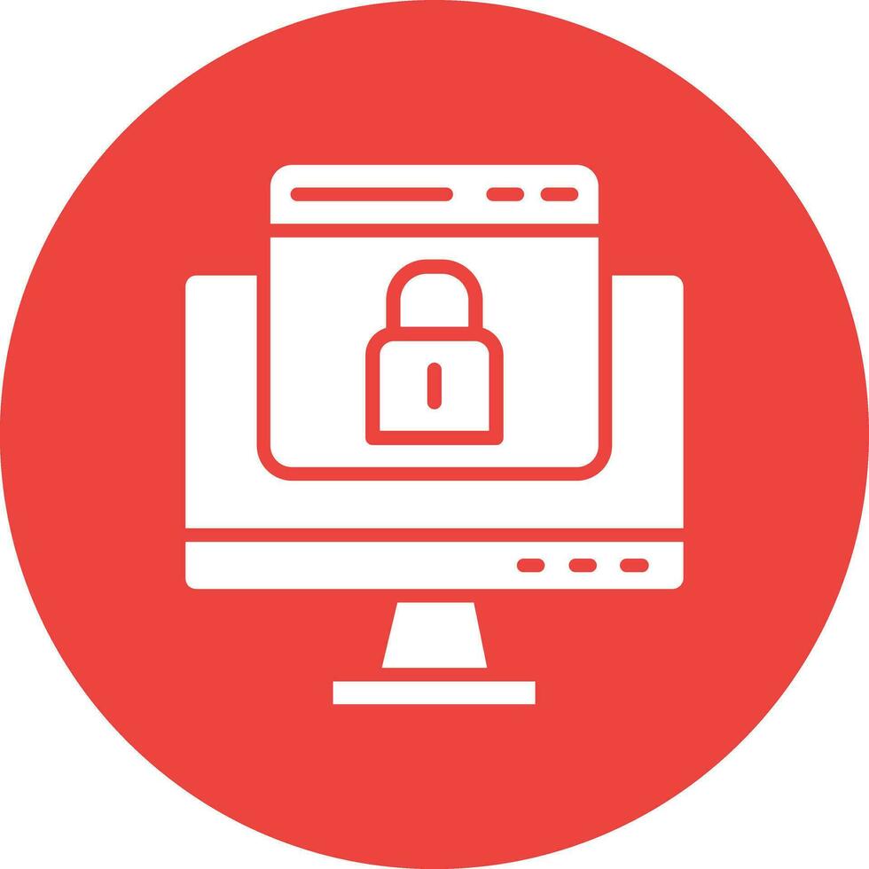 Web security Vector Icon Design Illustration