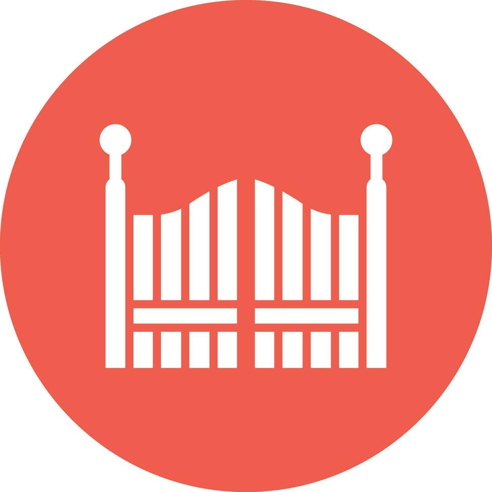 Gate Vector Icon Design Illustration